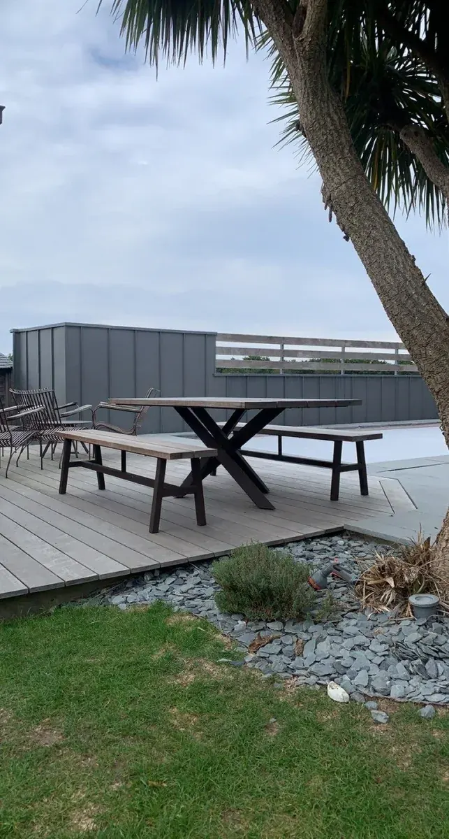 Mobilier acier jardin